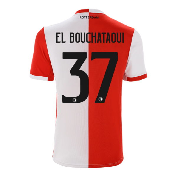 Niño Achraf El Bouchataoui 37 1ª Equipación Rojo Blanco Camiseta 2019/20 La Camisa Chile