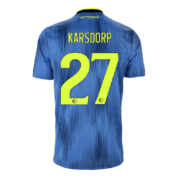 Niño Rick Karsdorp 27 2ª Equipación Azul Camiseta 2019/20 La Camisa Chile