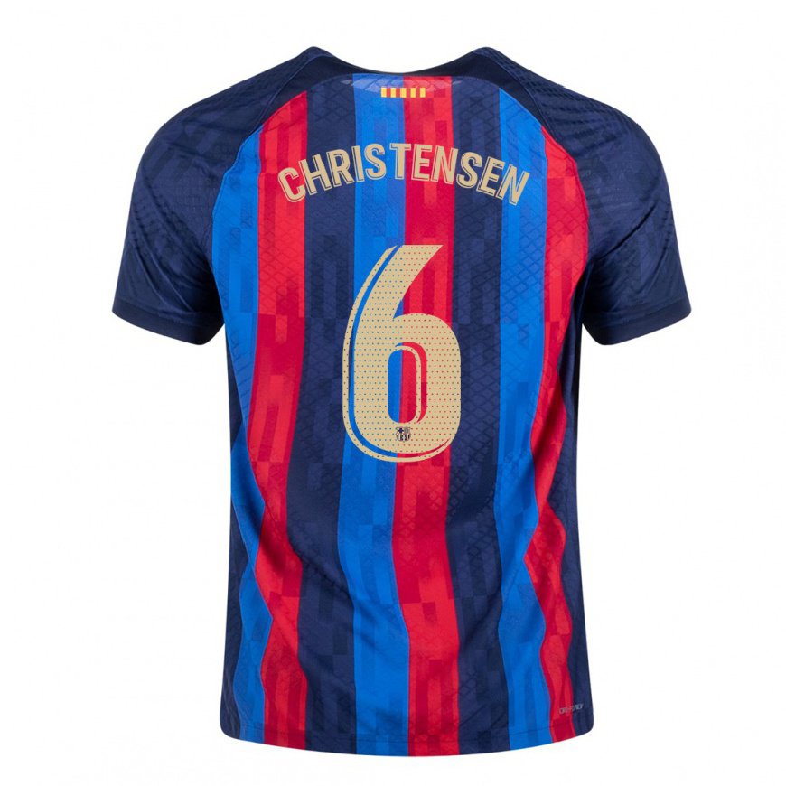 Kandiny Niño Camiseta Andreas Christensen #6 Azul Escarlata 1ª Equipación 2022/23 La Camisa Chile