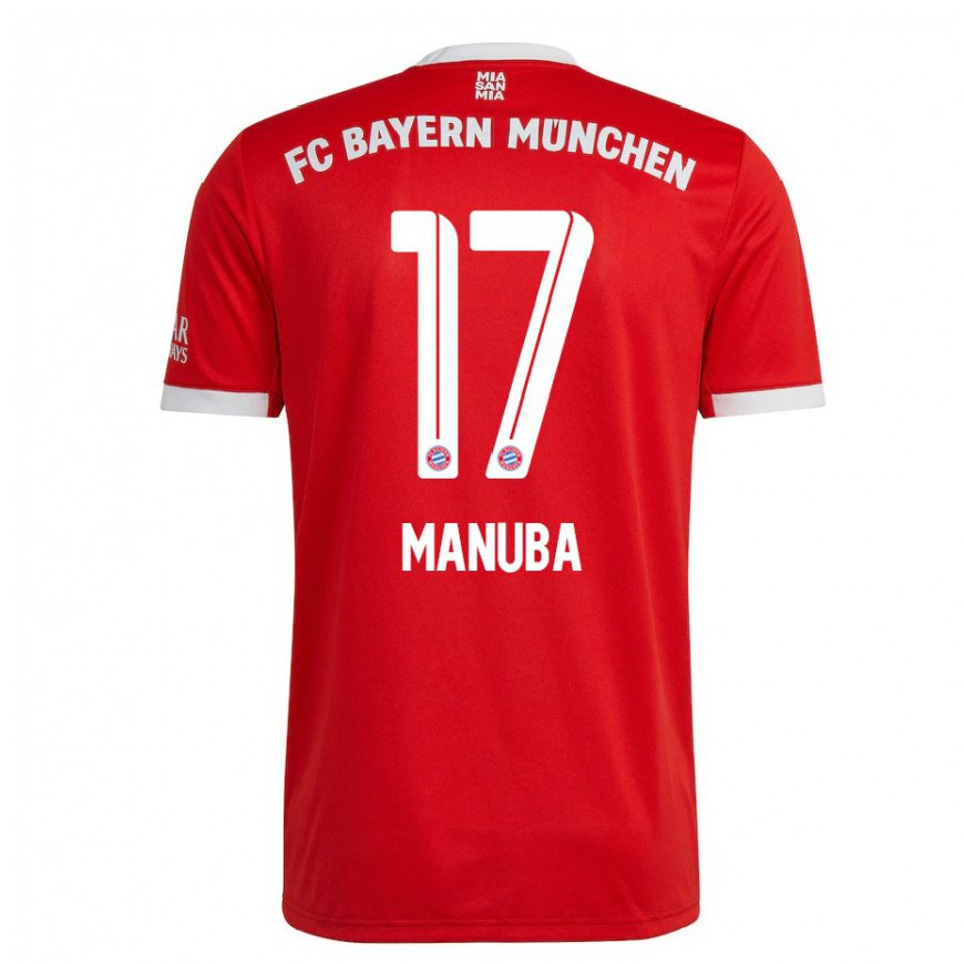 Kandiny Hombre Camiseta Vincent Manuba #17 Neon Rojo Blanco 1ª Equipación 2022/23 La Camisa Chile