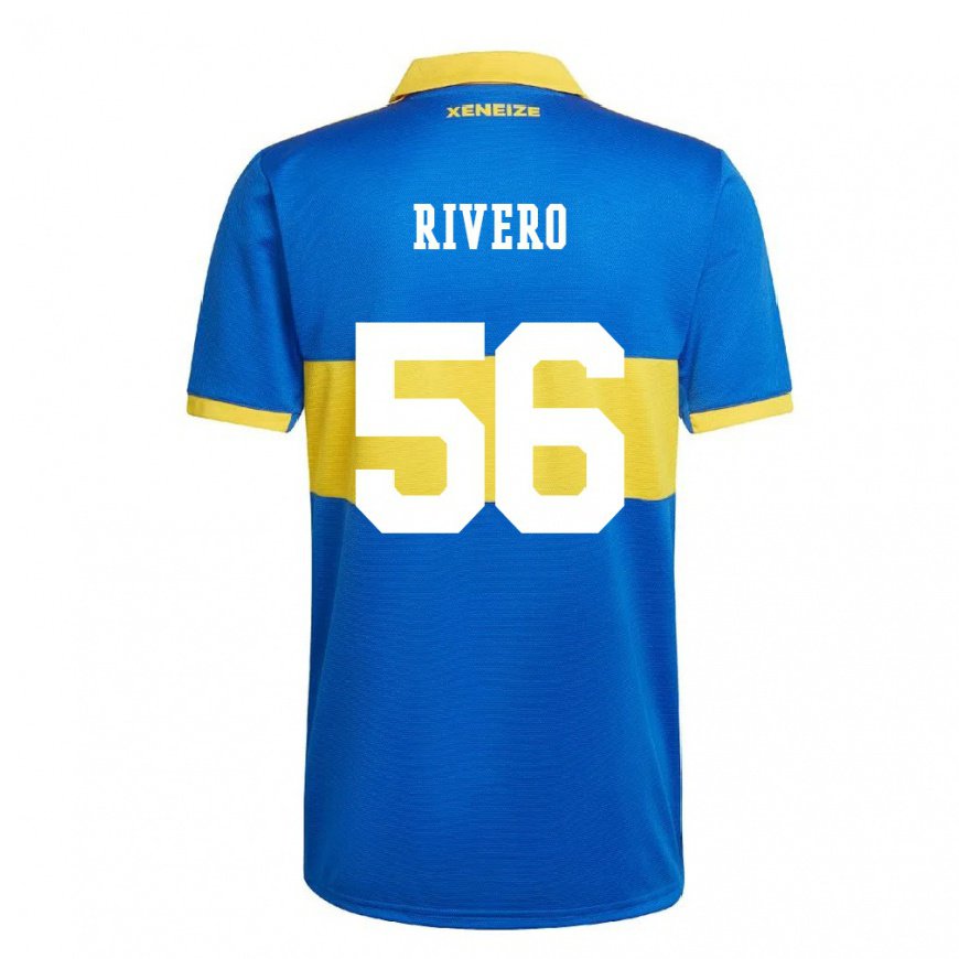 Kandiny Hombre Camiseta Simon Rivero #56 Amarillo Olímpico 1ª Equipación 2022/23 La Camisa Chile