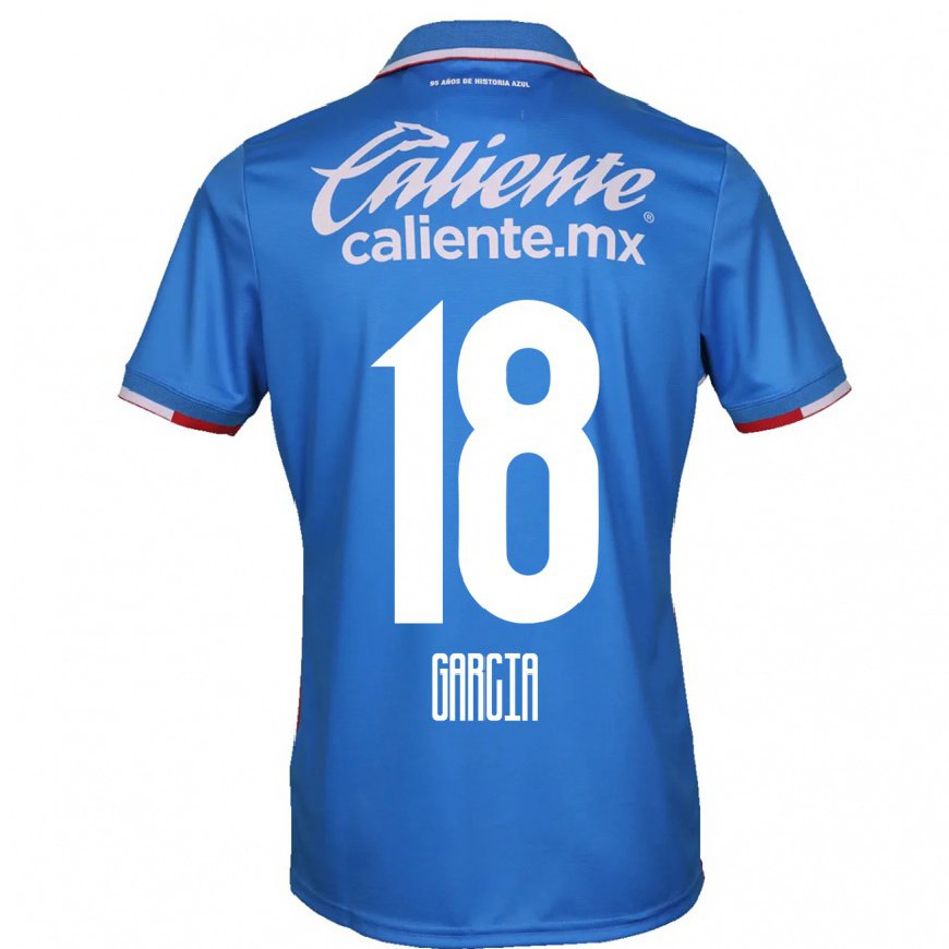 Kandiny Hombre Camiseta Diana Garcia #18 Azure Azul 1ª Equipación 2022/23 La Camisa Chile