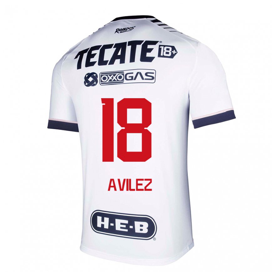 Kandiny Hombre Camiseta Aylin Avilez #18 Espacio En Blanco 1ª Equipación 2022/23 La Camisa Chile