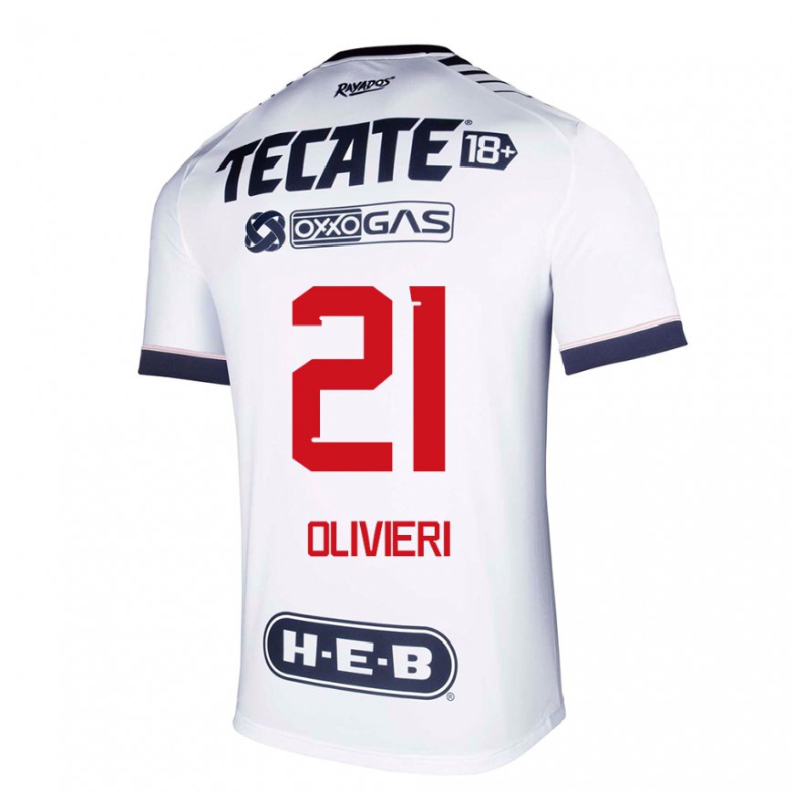 Kandiny Hombre Camiseta Barbara Olivieri #21 Espacio En Blanco 1ª Equipación 2022/23 La Camisa Chile