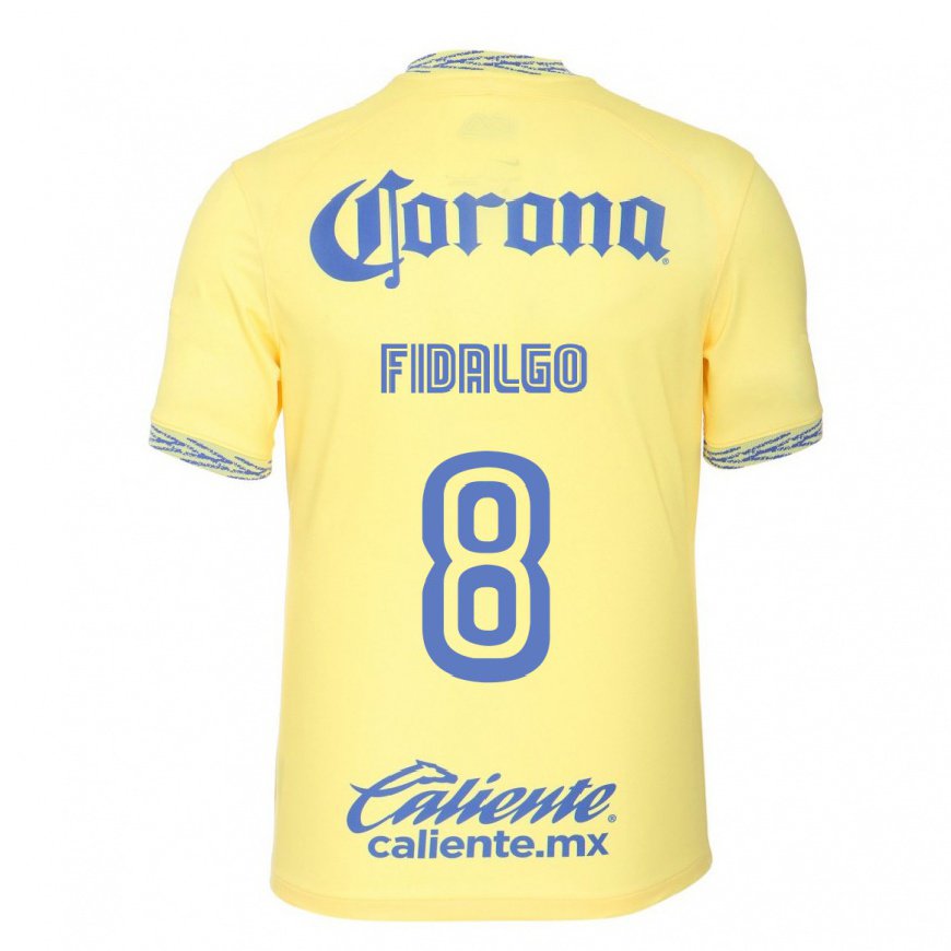 Kandiny Hombre Camiseta Alvaro Fidalgo #8 Limon Amarillo 1ª Equipación 2022/23 La Camisa Chile