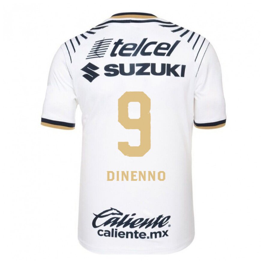 Kandiny Hombre Camiseta Juan Dinenno #9 Mezclilla Blanca 1ª Equipación 2022/23 La Camisa Chile