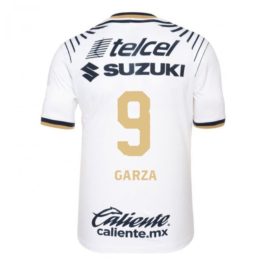 Kandiny Hombre Camiseta Dinora Garza #9 Mezclilla Blanca 1ª Equipación 2022/23 La Camisa Chile