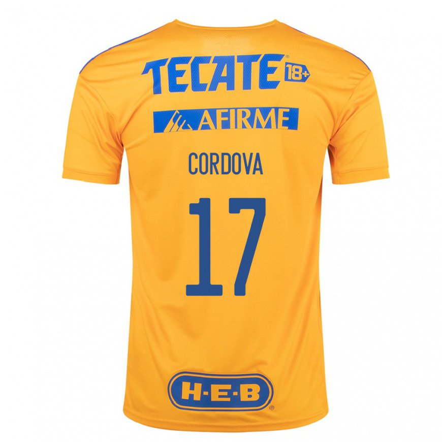 Kandiny Hombre Camiseta Sebastian Cordova #17 Abejorro Amarillo 1ª Equipación 2022/23 La Camisa Chile