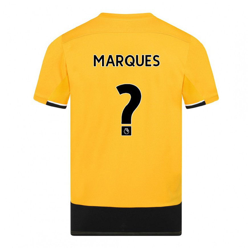 Kandiny Hombre Camiseta Christian Marques #0 Amarillo Negro 1ª Equipación 2022/23 La Camisa Chile