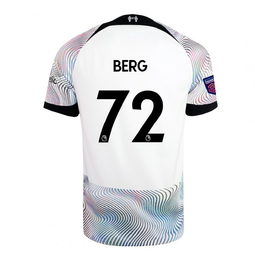 Kandiny Hombre Camiseta Sepp Van Den Berg #72 Blanco Colorido 2ª Equipación 2022/23 La Camisa Chile