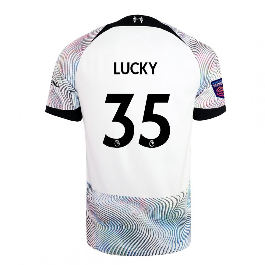 Kandiny Hombre Camiseta Wellity Lucky #35 Blanco Colorido 2ª Equipación 2022/23 La Camisa Chile