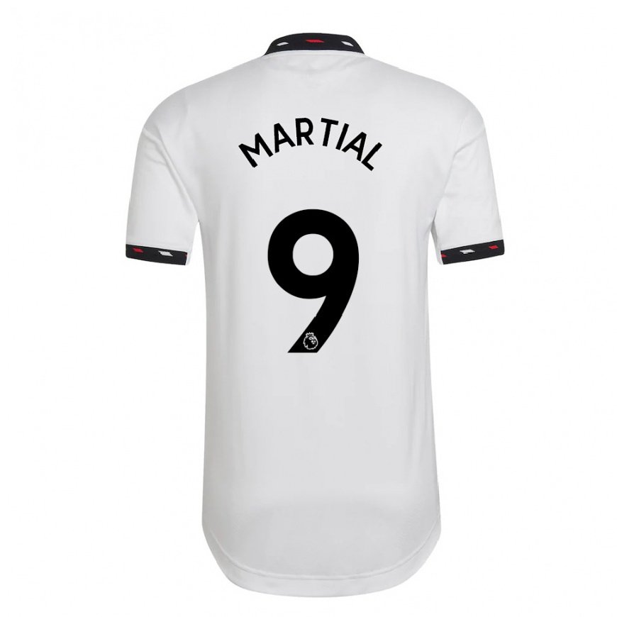 Kandiny Hombre Camiseta Anthony Martial #9 Blanco 2ª Equipación 2022/23 La Camisa Chile