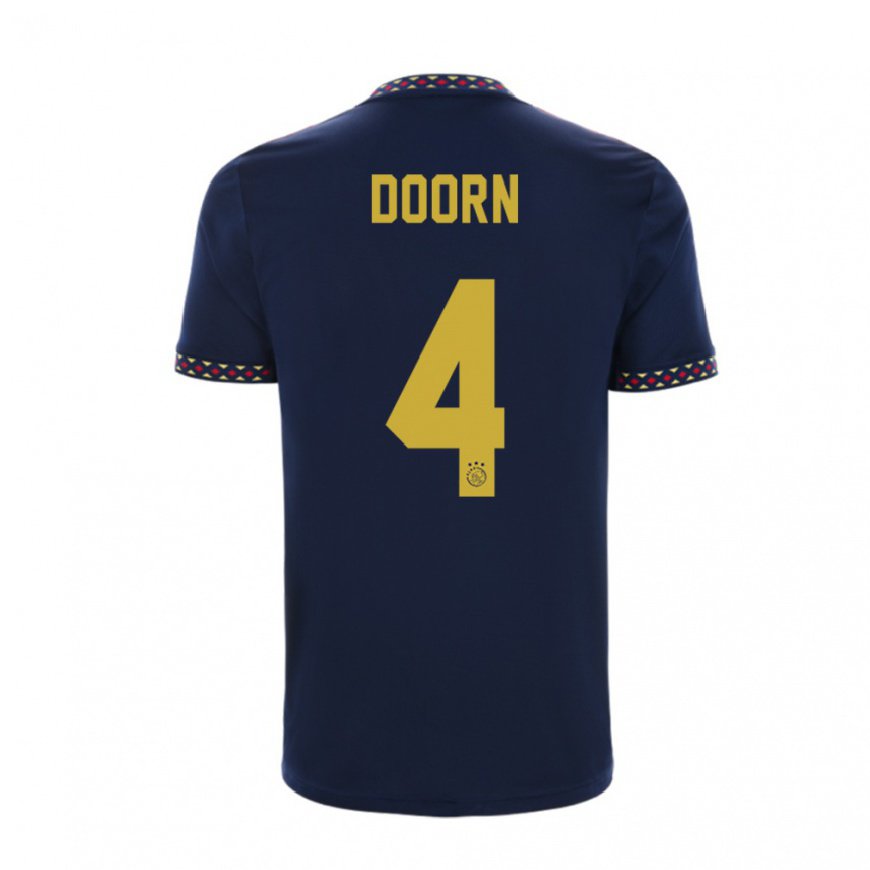 Kandiny Hombre Camiseta Lisa Doorn #4 Azul Oscuro 2ª Equipación 2022/23 La Camisa Chile