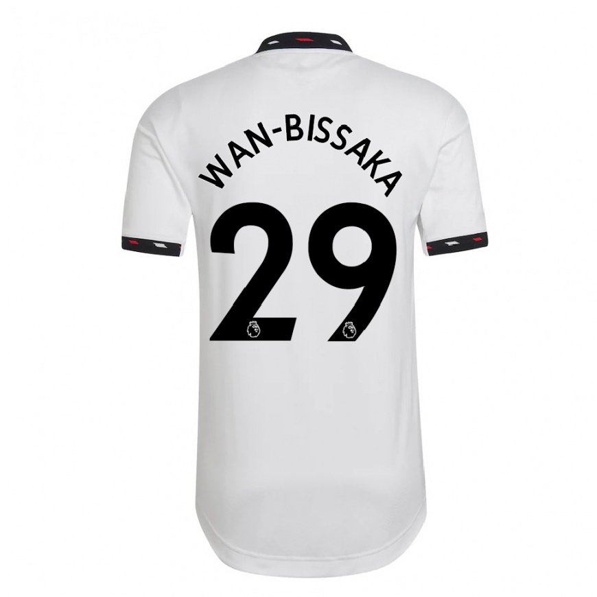 Kandiny Hombre Camiseta Aaron Wan-bissaka #29 Blanco 2ª Equipación 2022/23 La Camisa Chile