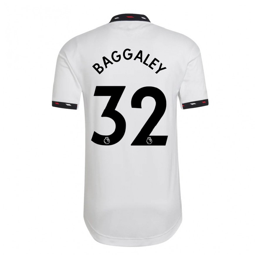 Kandiny Hombre Camiseta Sophie Baggaley #32 Blanco 2ª Equipación 2022/23 La Camisa Chile
