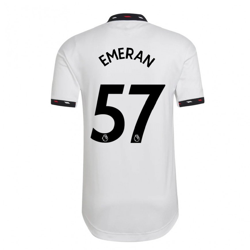 Kandiny Hombre Camiseta Noam Emeran #57 Blanco 2ª Equipación 2022/23 La Camisa Chile