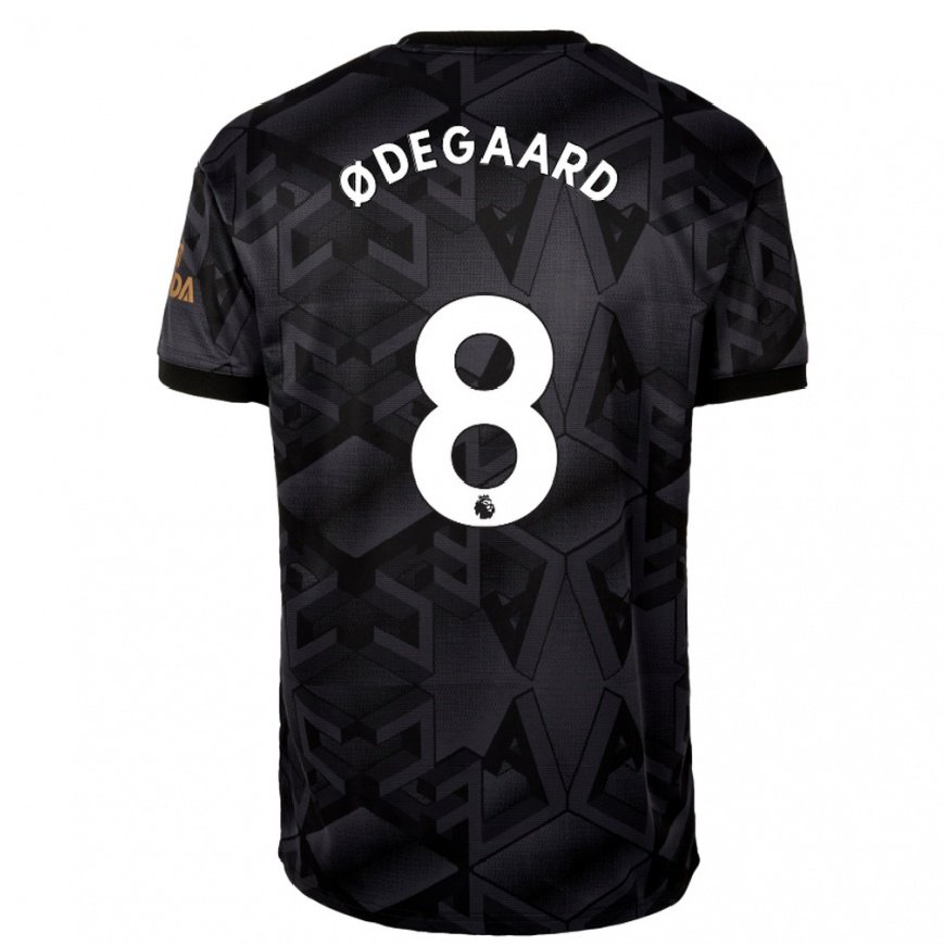 Kandiny Hombre Camiseta Martin Odegaard #8 Gris Oscuro 2ª Equipación 2022/23 La Camisa Chile