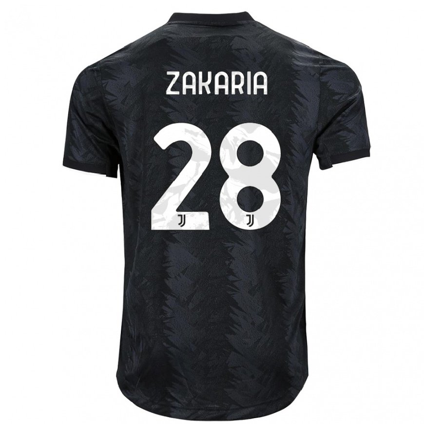 Kandiny Hombre Camiseta Denis Zakaria #28 Negro Oscuro 2ª Equipación 2022/23 La Camisa Chile