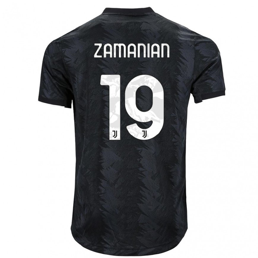 Kandiny Hombre Camiseta Annahita Zamanian #19 Negro Oscuro 2ª Equipación 2022/23 La Camisa Chile