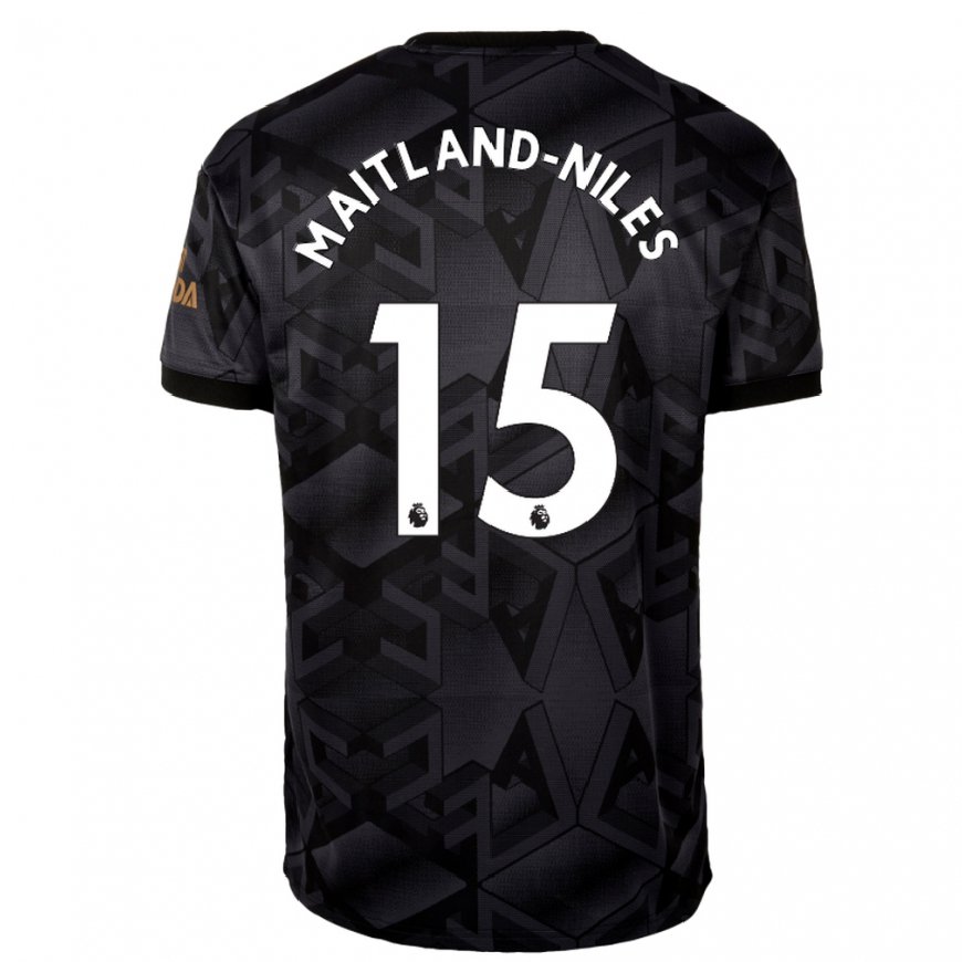 Kandiny Hombre Camiseta Ainsley Maitland-niles #15 Gris Oscuro 2ª Equipación 2022/23 La Camisa Chile