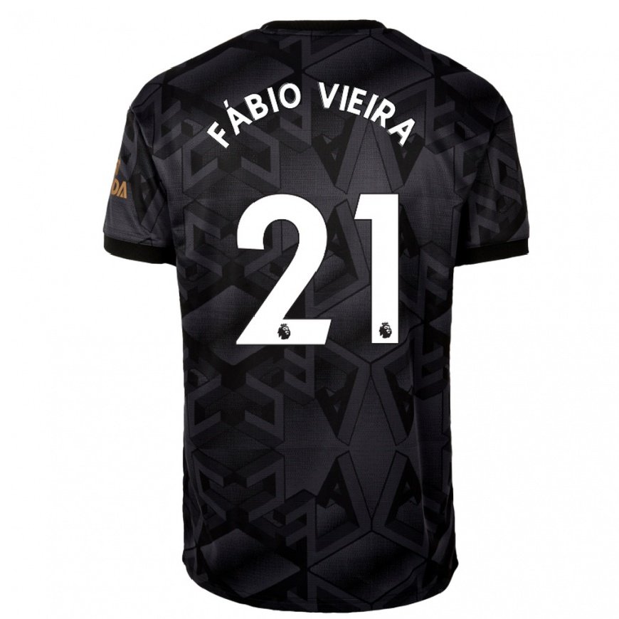 Kandiny Hombre Camiseta Fabio Vieira #21 Gris Oscuro 2ª Equipación 2022/23 La Camisa Chile