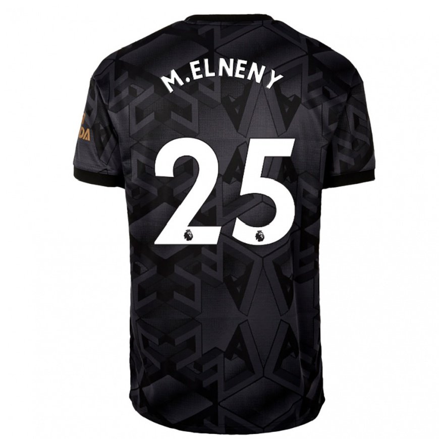 Kandiny Hombre Camiseta Mohamed Elneny #25 Gris Oscuro 2ª Equipación 2022/23 La Camisa Chile