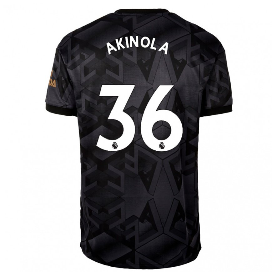 Kandiny Hombre Camiseta Tim Akinola #36 Gris Oscuro 2ª Equipación 2022/23 La Camisa Chile