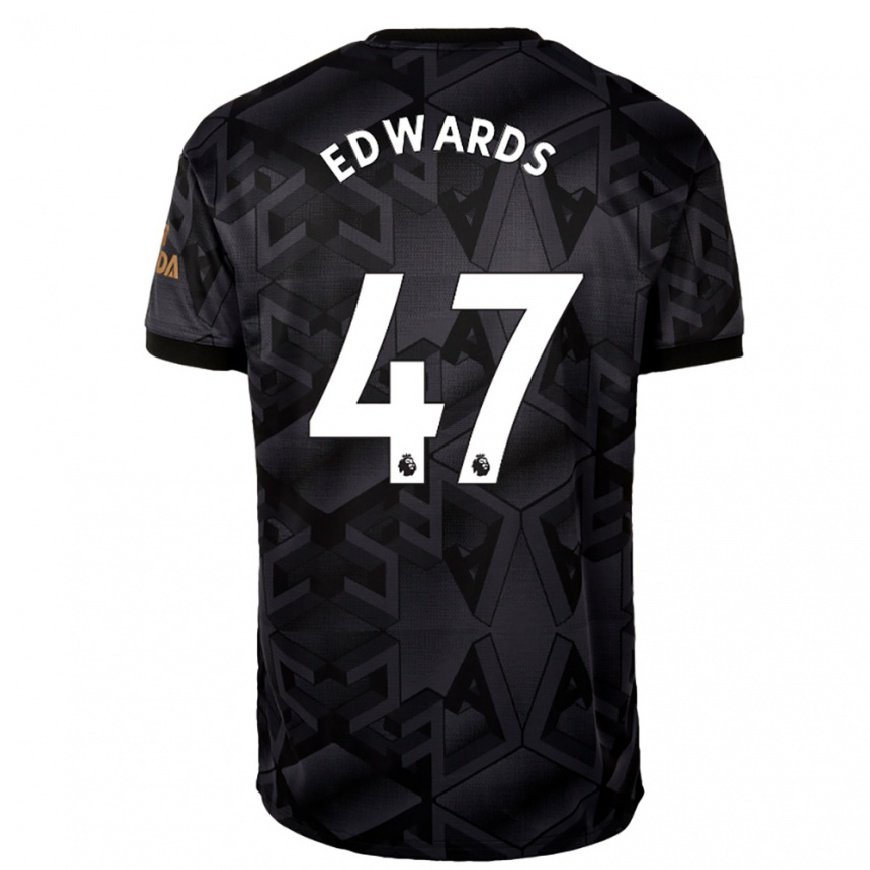 Kandiny Hombre Camiseta Khayon Edwards #47 Gris Oscuro 2ª Equipación 2022/23 La Camisa Chile