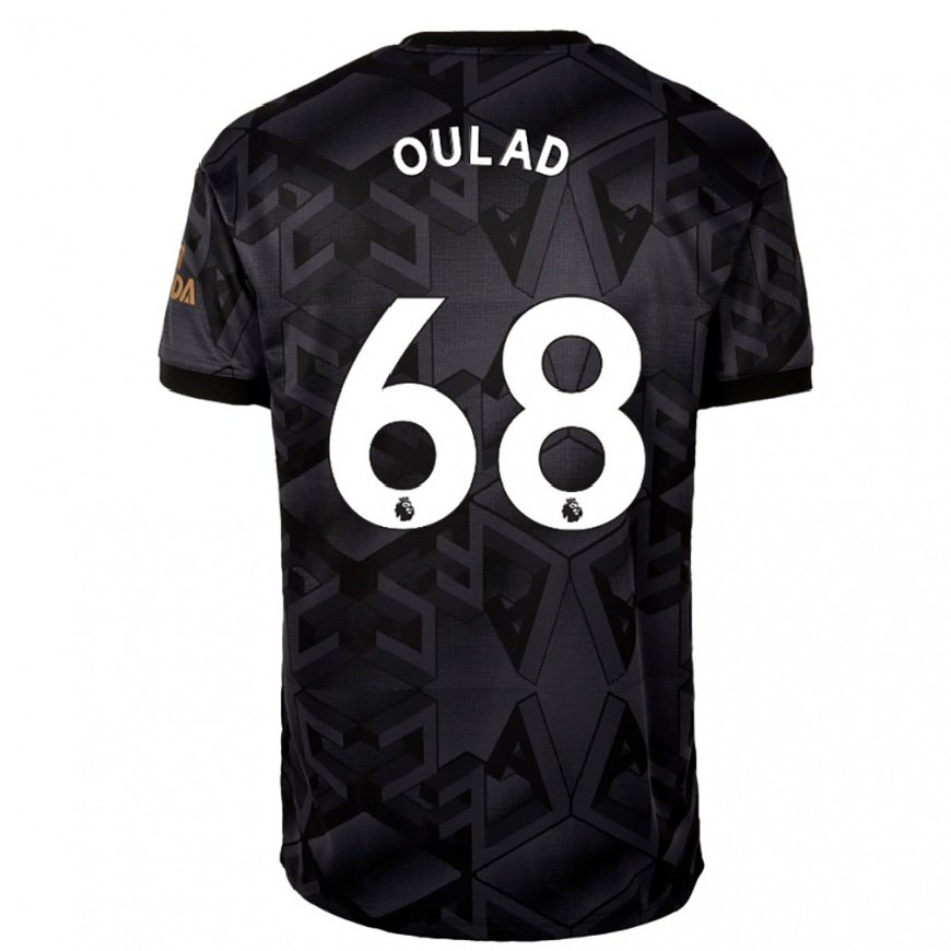 Kandiny Hombre Camiseta Salah-eddine Oulad M'hand #68 Gris Oscuro 2ª Equipación 2022/23 La Camisa Chile