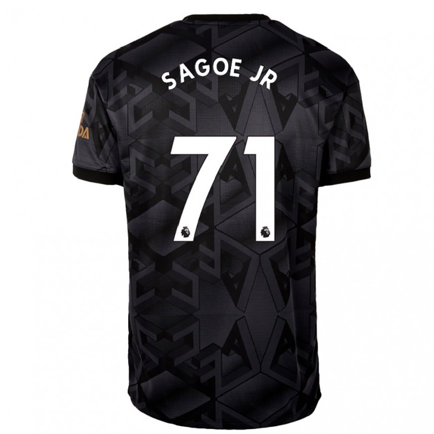 Kandiny Hombre Camiseta Charles Sagoe Jr #71 Gris Oscuro 2ª Equipación 2022/23 La Camisa Chile