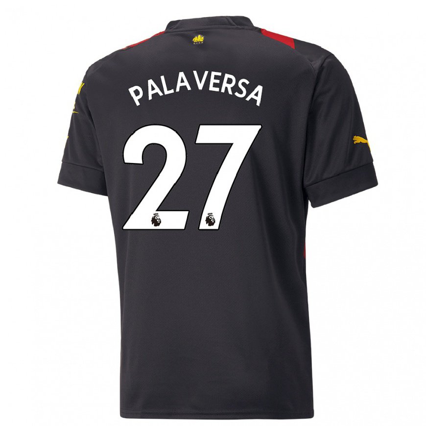 Kandiny Hombre Camiseta Ante Palaversa #27 Negro Rojo 2ª Equipación 2022/23 La Camisa Chile