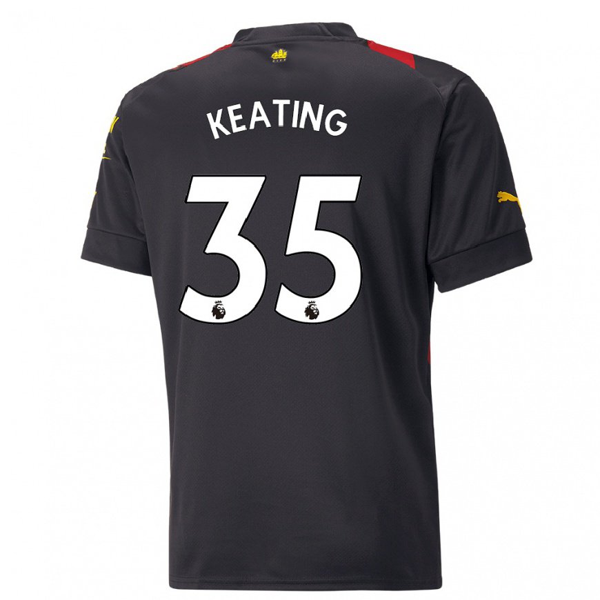 Kandiny Hombre Camiseta Khiara Keating #35 Negro Rojo 2ª Equipación 2022/23 La Camisa Chile