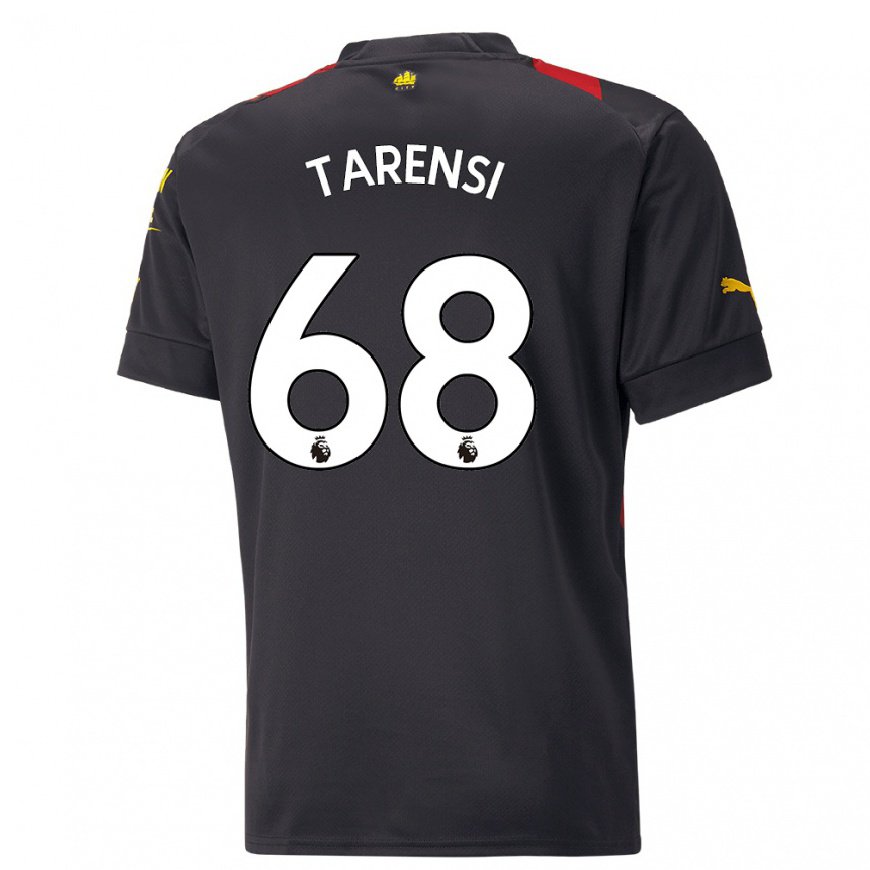 Kandiny Hombre Camiseta Oscar Tarensi #68 Negro Rojo 2ª Equipación 2022/23 La Camisa Chile