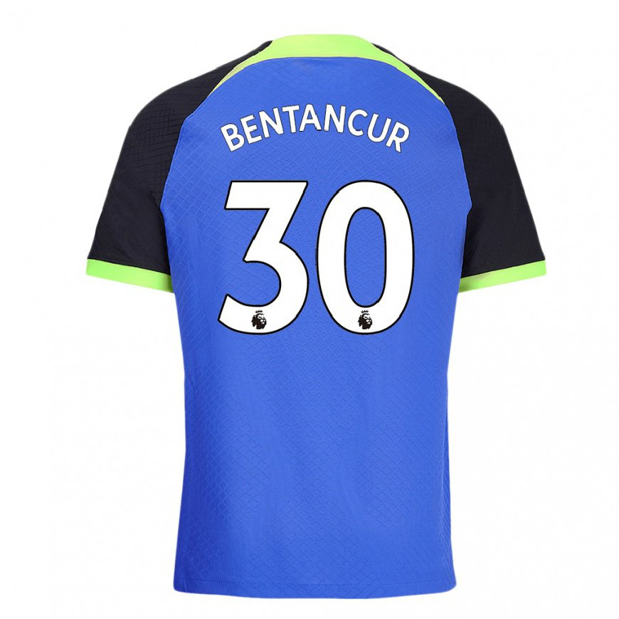Kandiny Hombre Camiseta Rodrigo Bentancur #30 Azul Verde 2ª Equipación 2022/23 La Camisa Chile