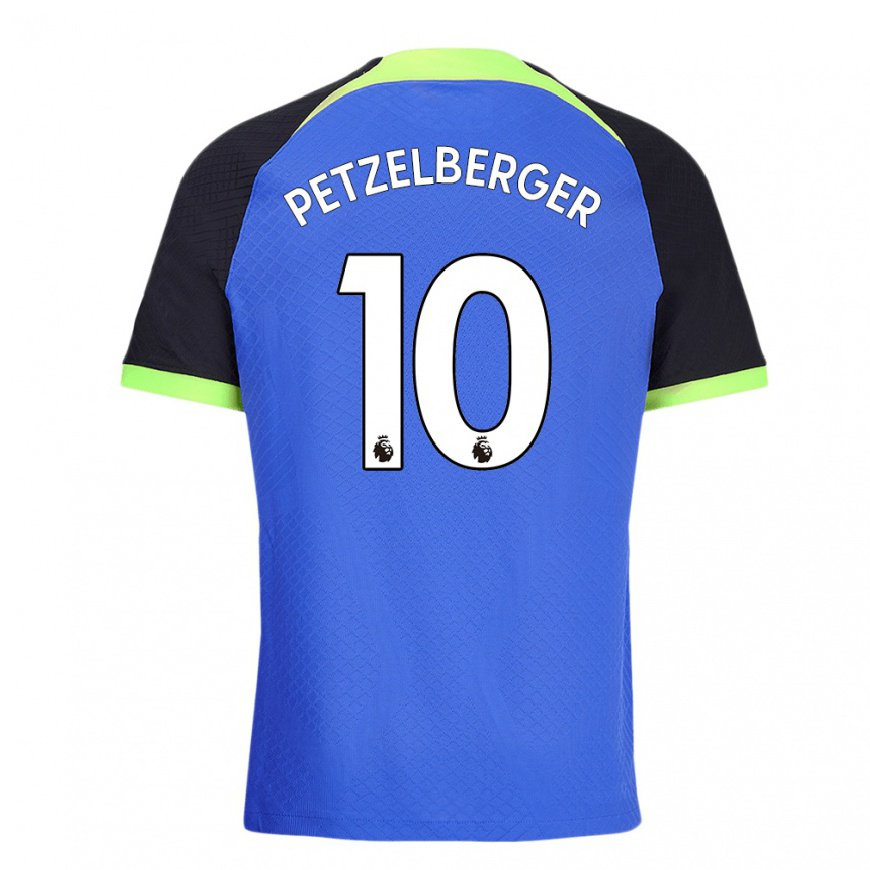 Kandiny Hombre Camiseta Ramona Petzelberger #10 Azul Verde 2ª Equipación 2022/23 La Camisa Chile