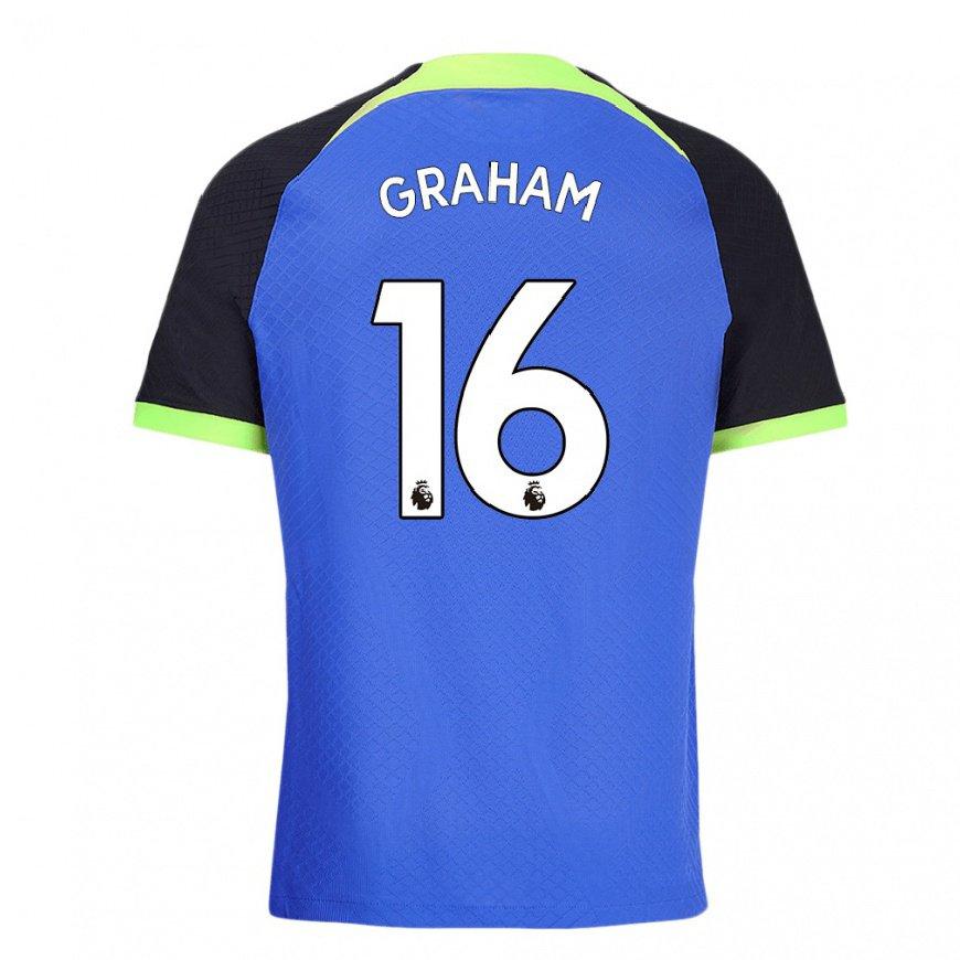 Kandiny Hombre Camiseta Kit Graham #16 Azul Verde 2ª Equipación 2022/23 La Camisa Chile