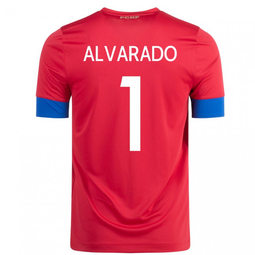 Kandiny Niño Camiseta Costa Rica Esteban Alvarado #1 Rojo 1ª Equipación 22-24 La Camisa Chile