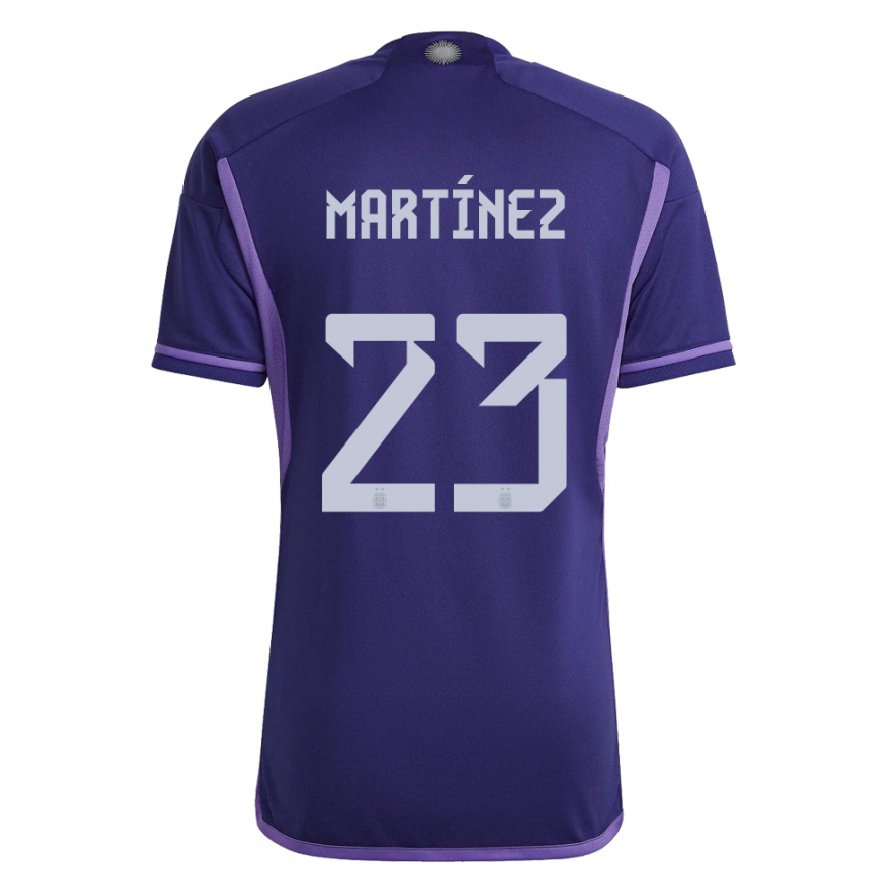 Kandiny Niño Camiseta Argentina Emiliano Martinez #23 Morado 2ª Equipación 22-24 La Camisa Chile