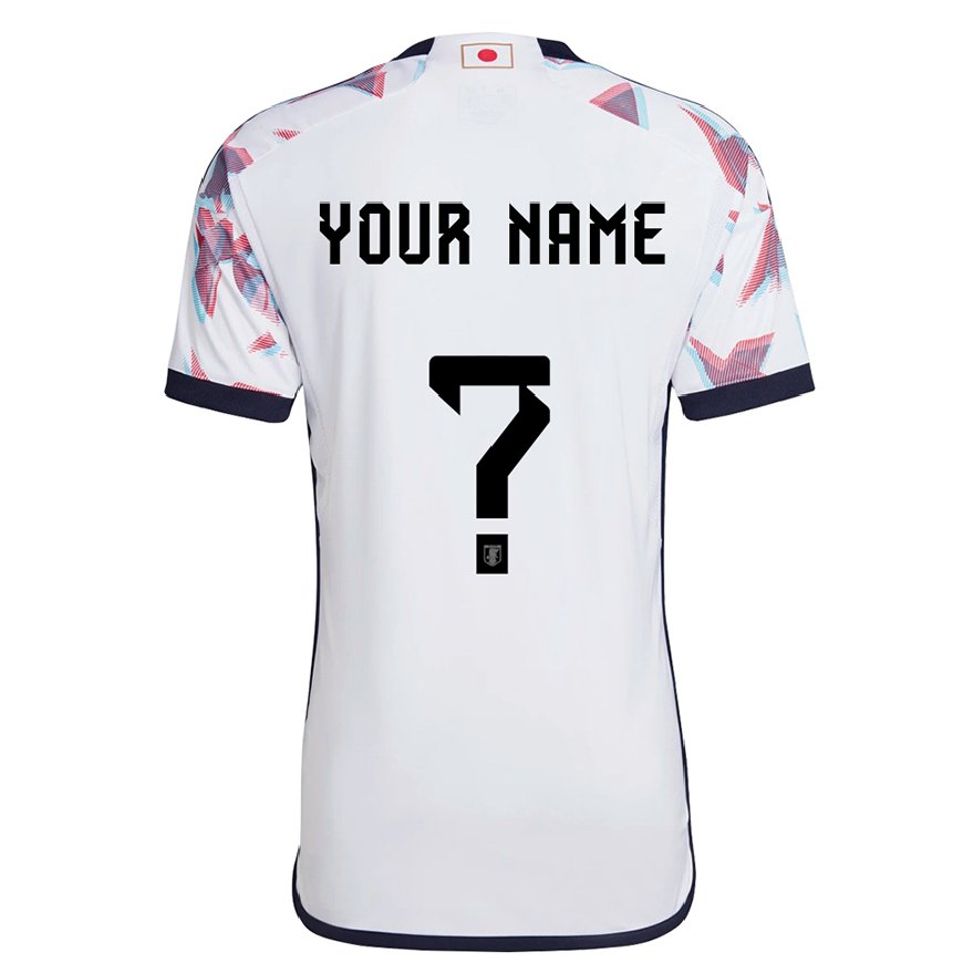 Kandiny Niño Camiseta Japón Su Nombre #0 Blanco 2ª Equipación 22-24 La Camisa Chile