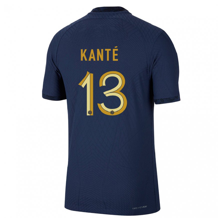 Kandiny Hombre Camiseta Francia N Golo Kante #13 Azul Marino 1ª Equipación 22-24 La Camisa Chile