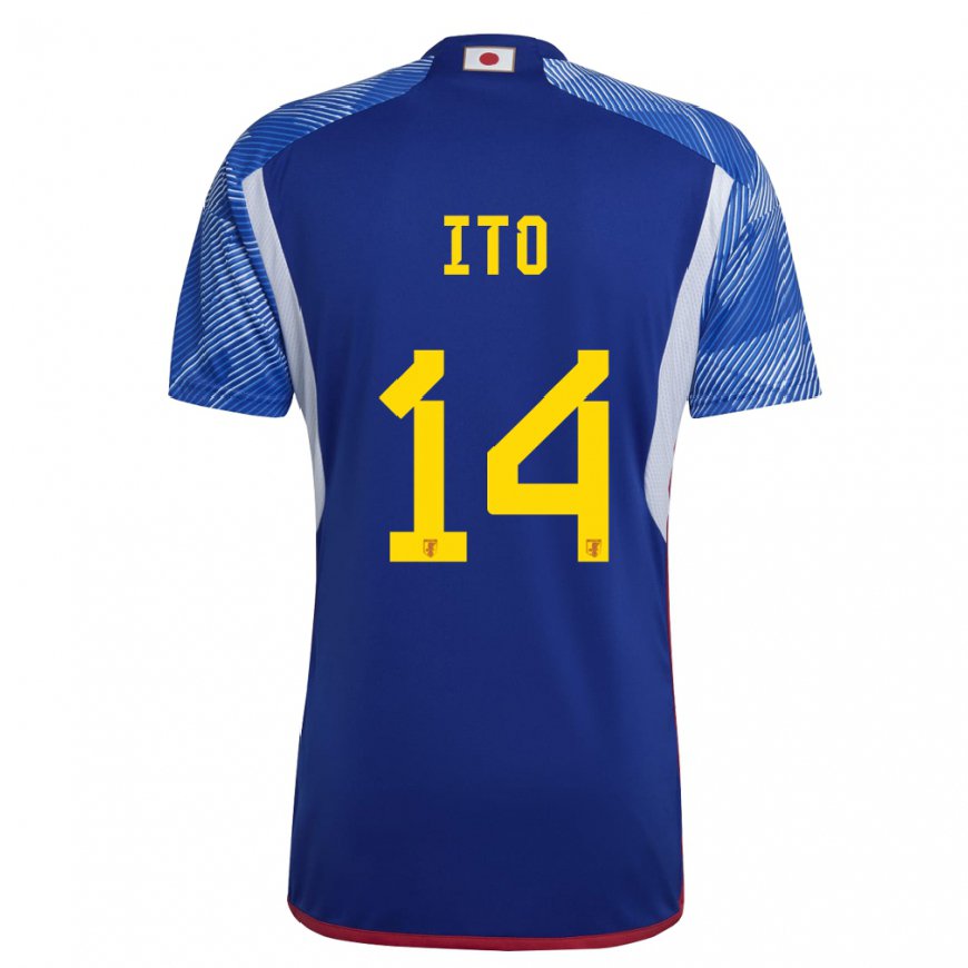 Kandiny Hombre Camiseta Japón Junya Ito #14 Azul Real 1ª Equipación 22-24 La Camisa Chile