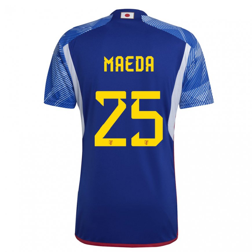 Kandiny Hombre Camiseta Japón Daizen Maeda #25 Azul Real 1ª Equipación 22-24 La Camisa Chile