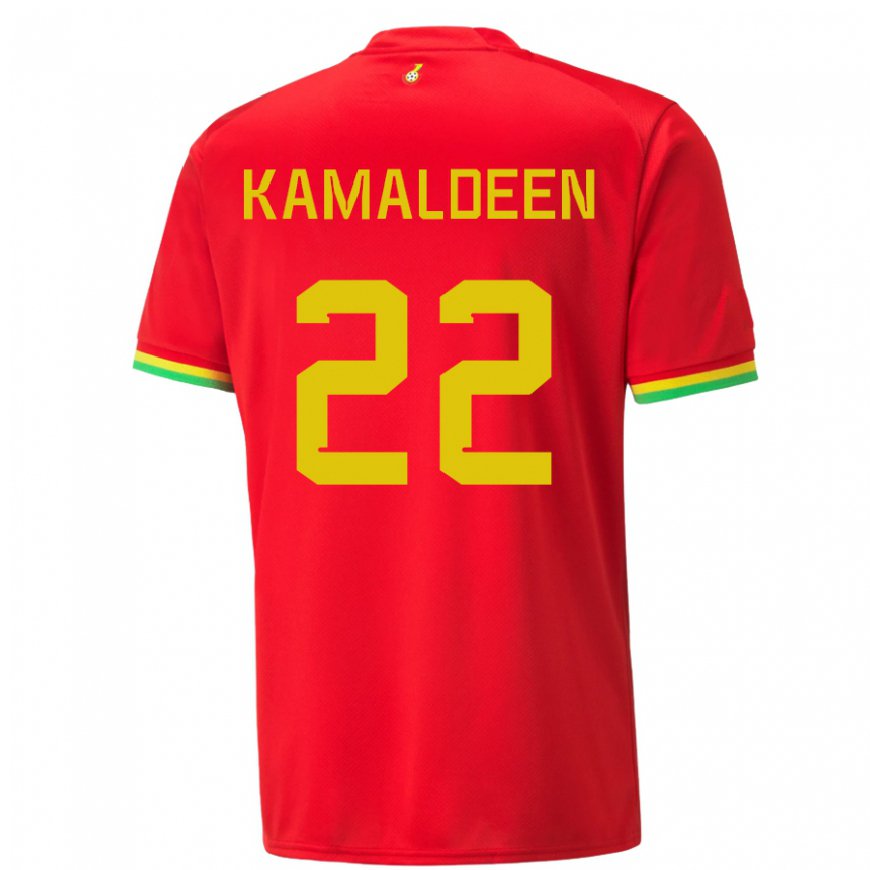 Kandiny Hombre Camiseta Ghana Kamaldeen Sulemana #22 Rojo 2ª Equipación 22-24 La Camisa Chile
