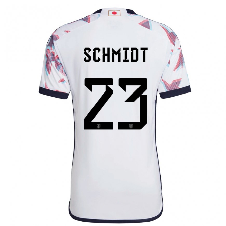 Kandiny Hombre Camiseta Japón Daniel Schmidt #23 Blanco 2ª Equipación 22-24 La Camisa Chile
