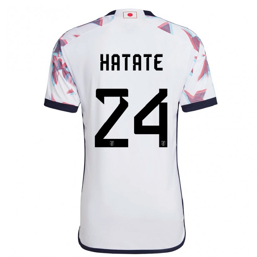 Kandiny Hombre Camiseta Japón Reo Hatate #24 Blanco 2ª Equipación 22-24 La Camisa Chile