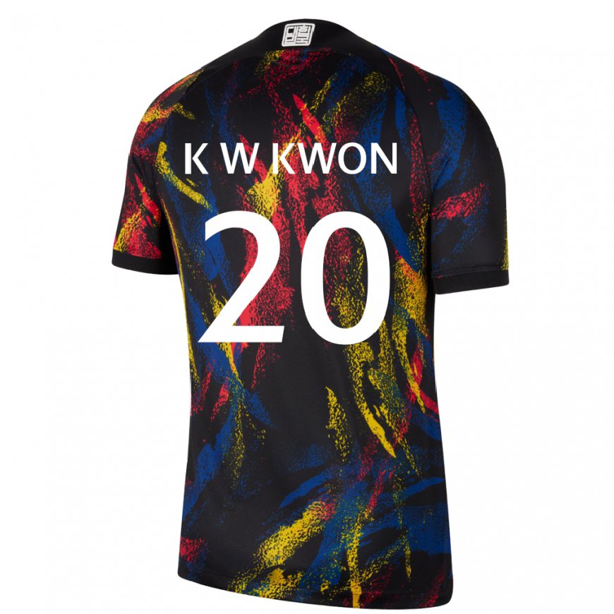 Kandiny Hombre Camiseta Corea Del Sur Kyung-won Kwon #20 Multicolores 2ª Equipación 22-24 La Camisa Chile