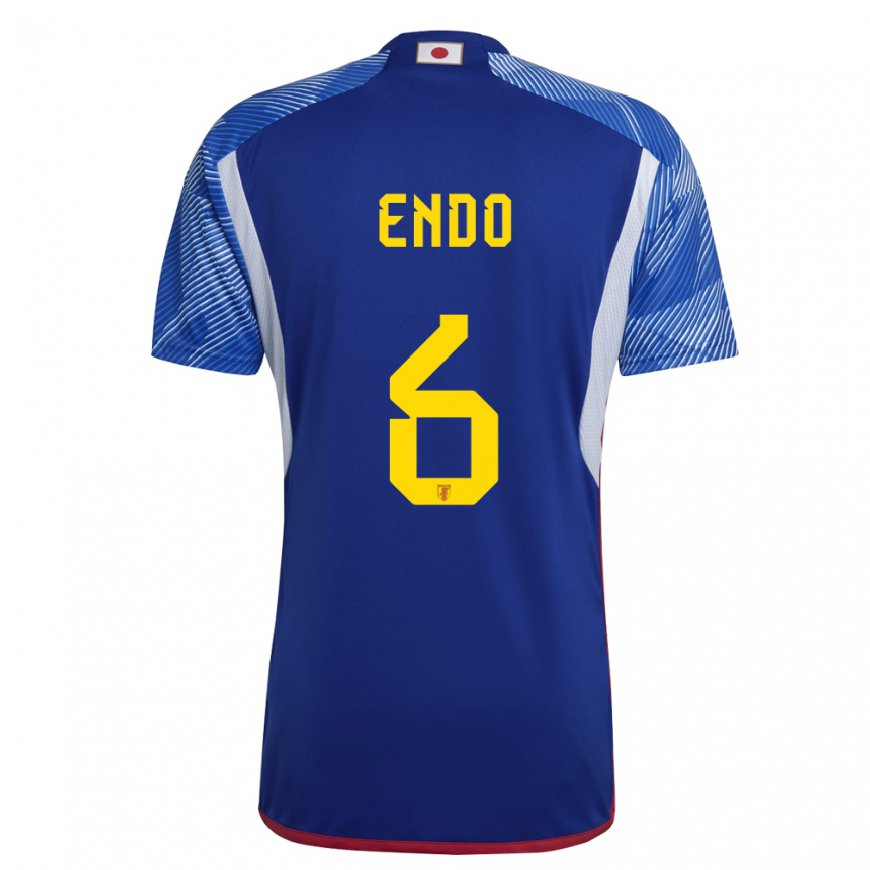 Kandiny Mujer Camiseta Japón Wataru Endo #6 Azul Real 1ª Equipación 22-24 La Camisa Chile