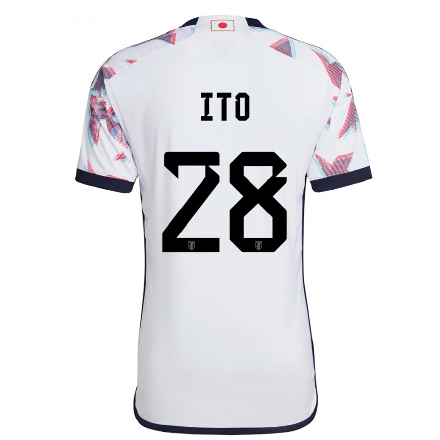Kandiny Mujer Camiseta Japón Hiroki Ito #28 Blanco 2ª Equipación 22-24 La Camisa Chile