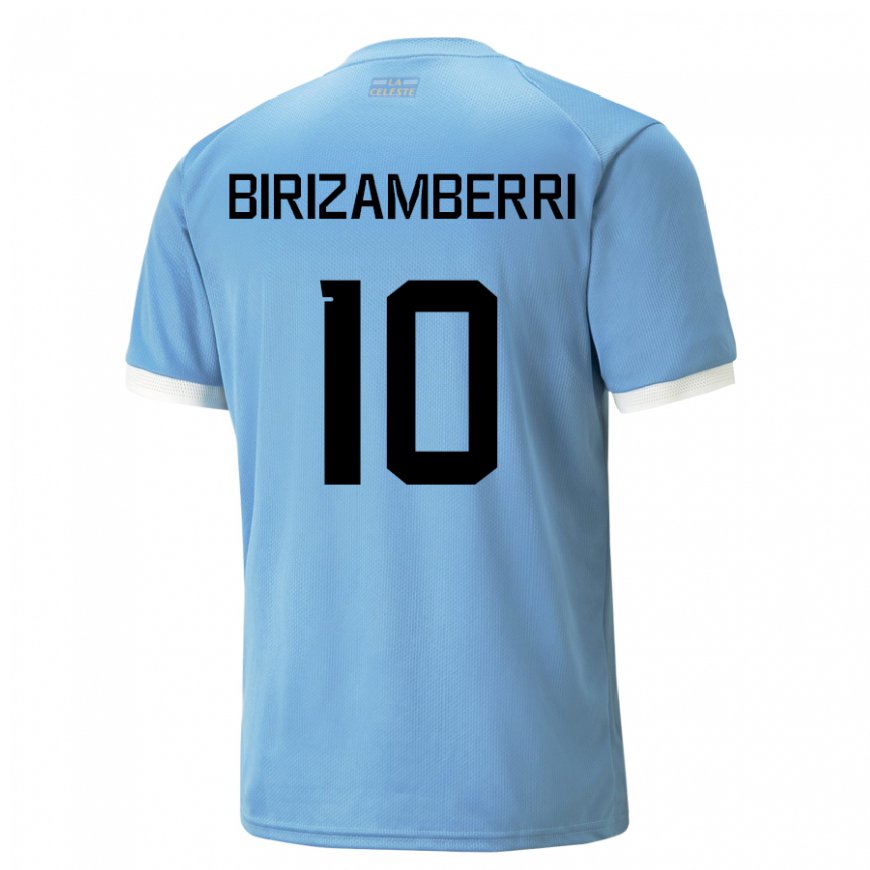 Kandiny Niño Camiseta Uruguay Carolina Birizamberri #10 Azul 1ª Equipación 22-24 La Camisa Chile