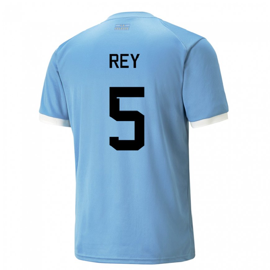 Kandiny Niño Camiseta Uruguay Rodrigo Rey #5 Azul 1ª Equipación 22-24 La Camisa Chile
